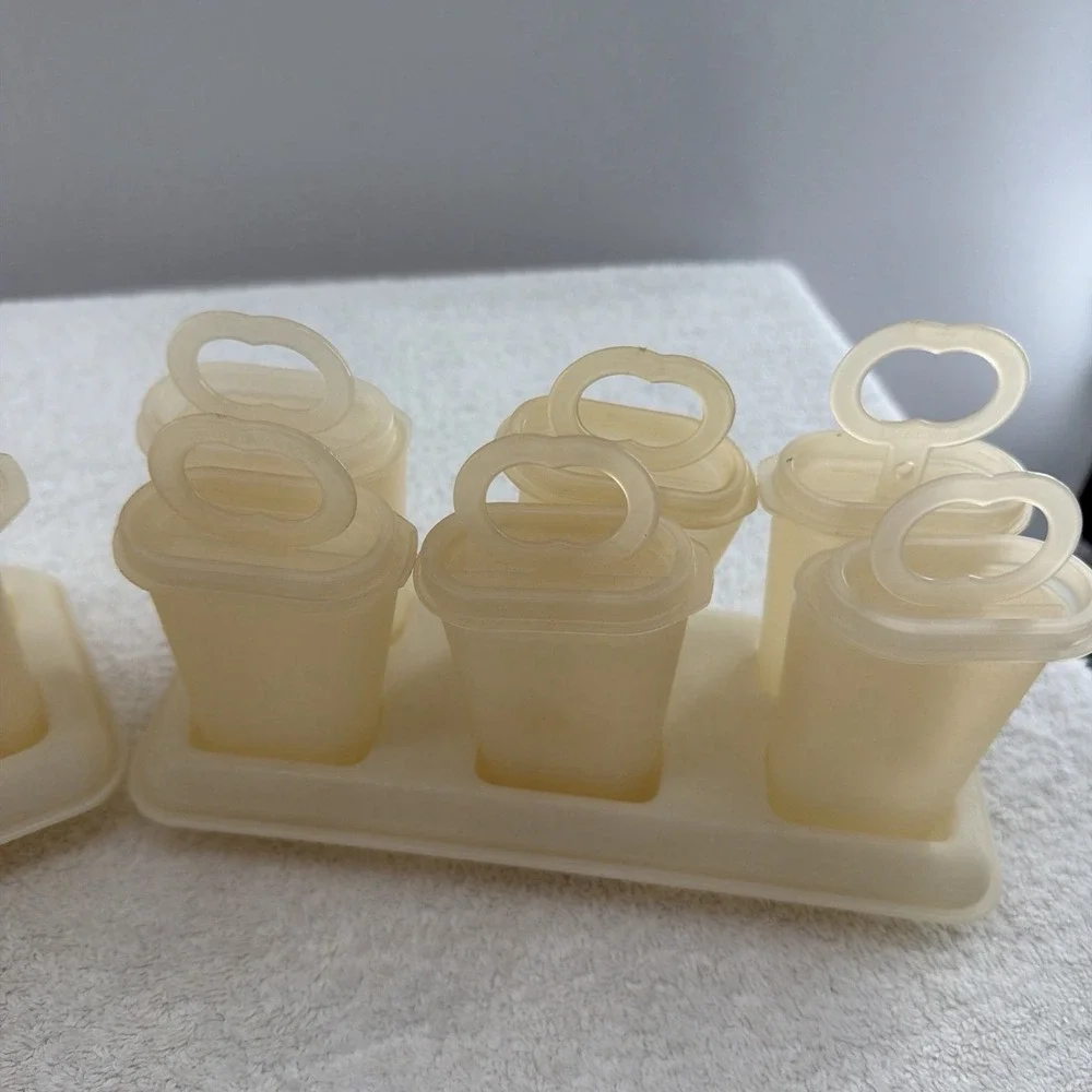 Vintage Tupperware Popsicle Freezer Pop Makers 2 Sets 12 Molds 2 Trays Complete